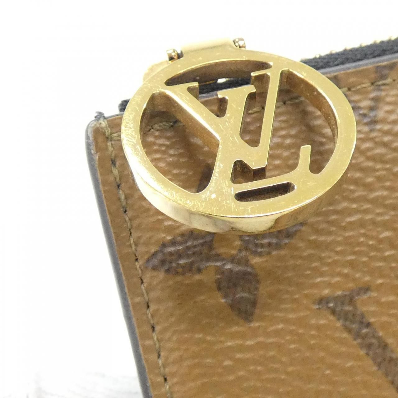 Louis Vuitton Monogram Reverse Card Case Holder Romy Coin & — view 5