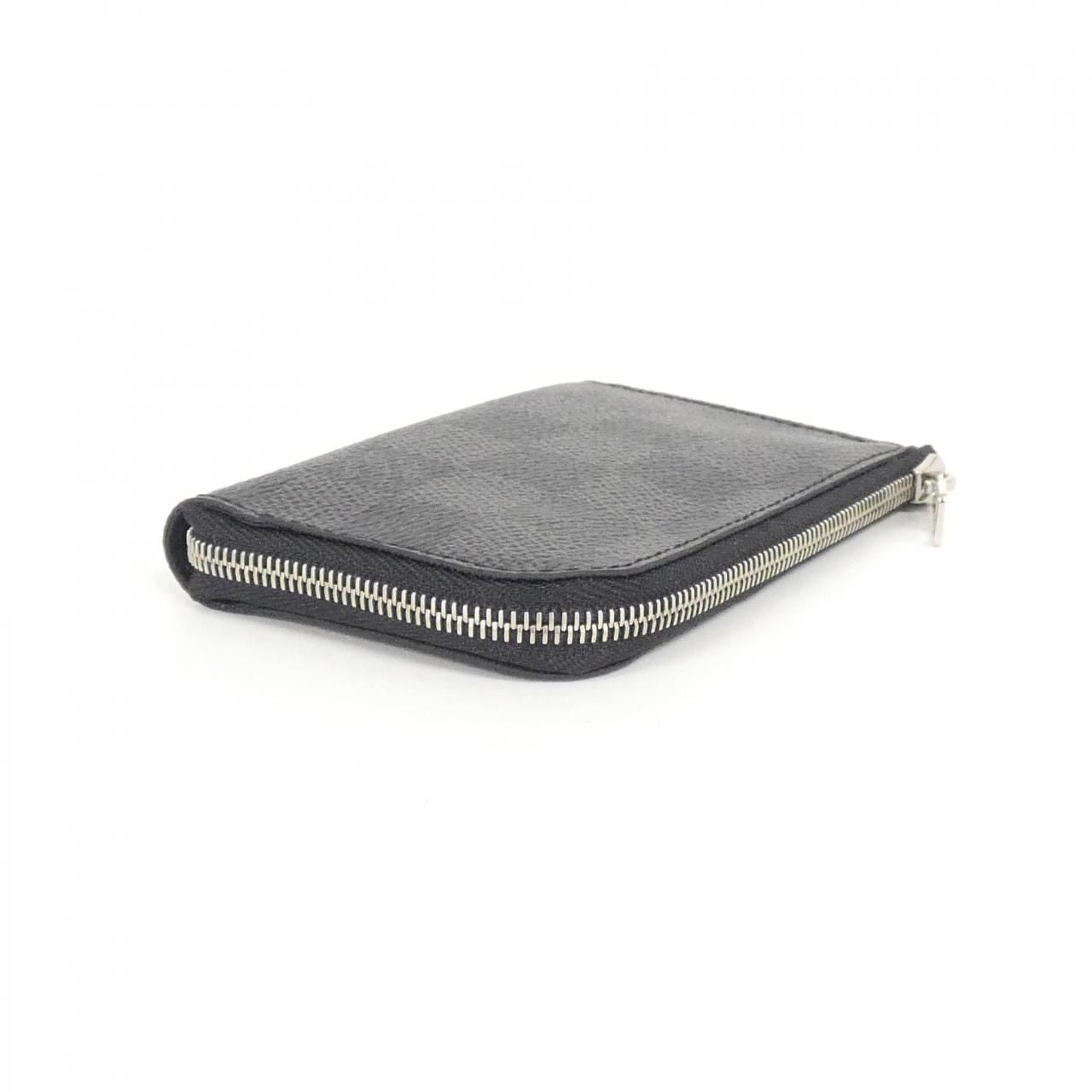 Louis Vuitton Damier Graphite Porte Monet Coin Case — view 3