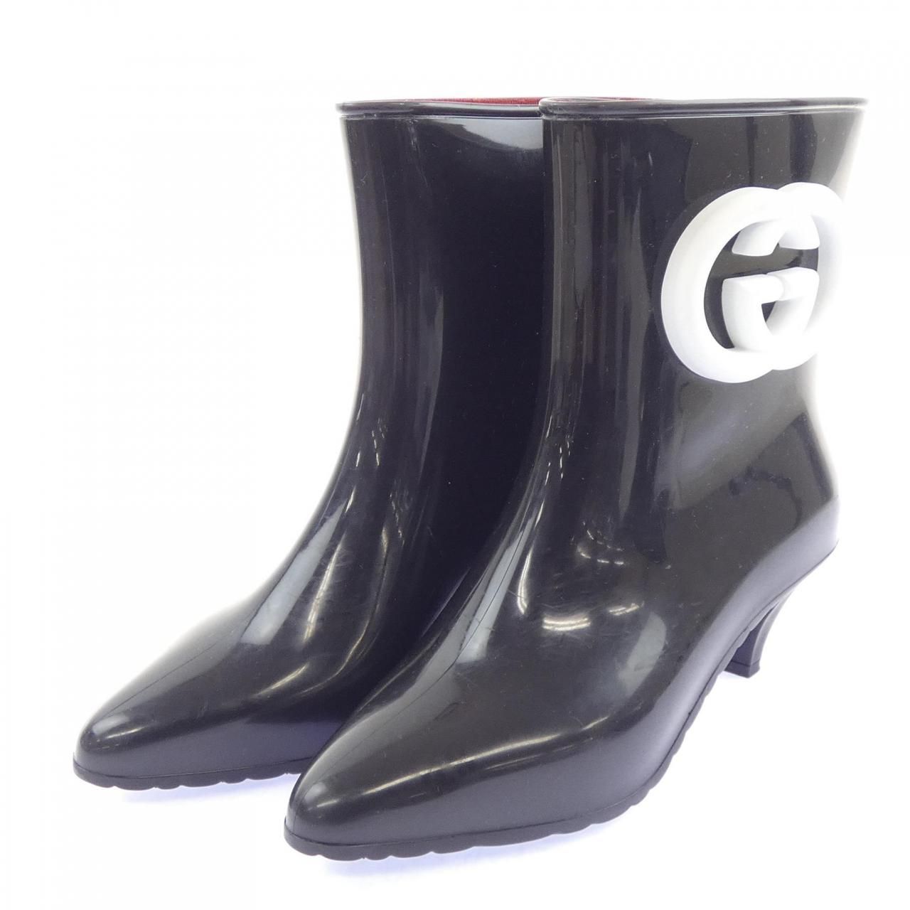 Gucci Rain Boots Black — view 3