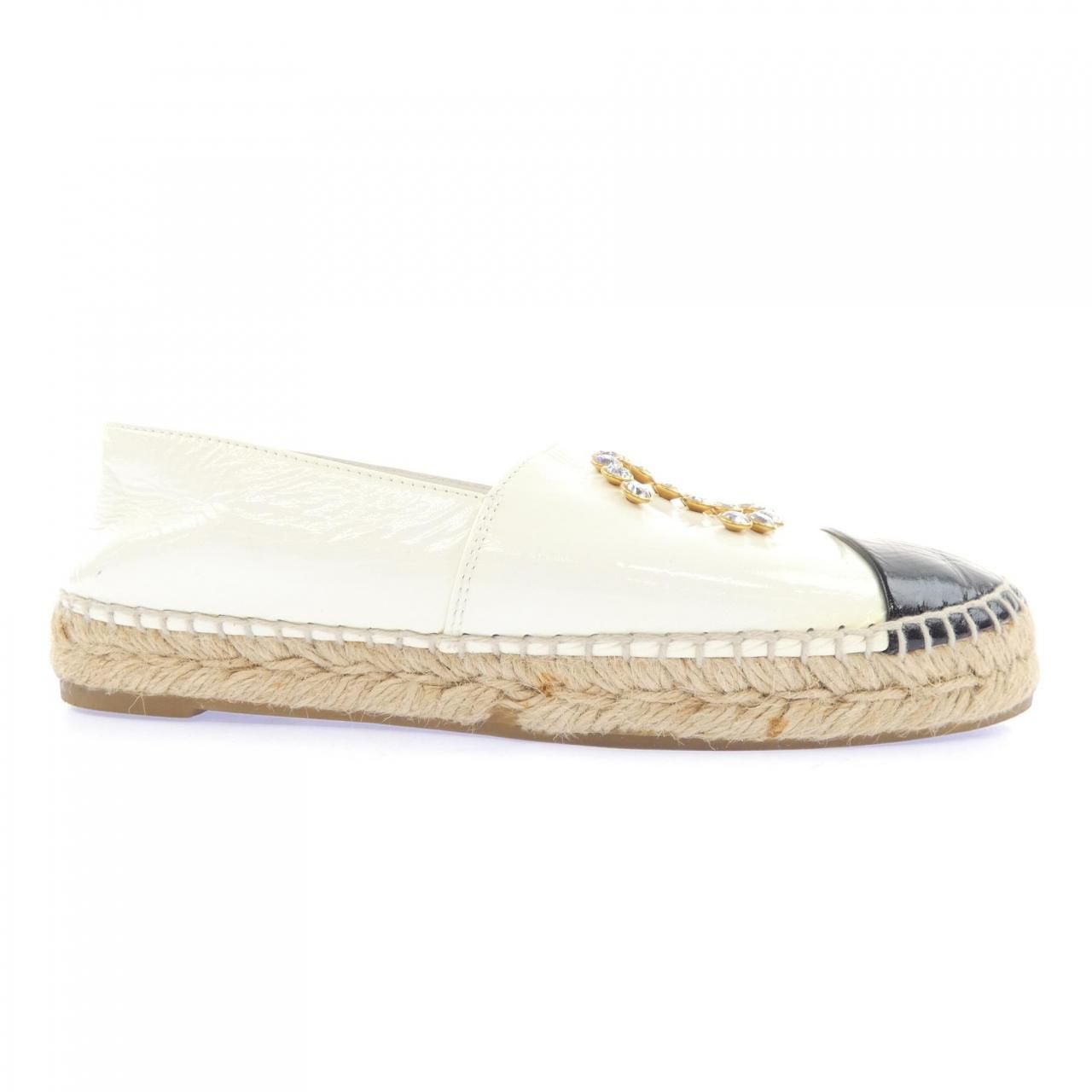 Chanel Espadrille Shoes White