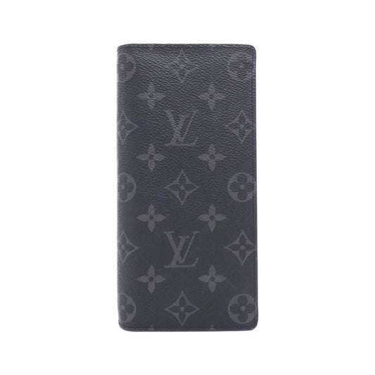 Louis Vuitton Monogram Eclipse Portefeuille Brazza Wallet