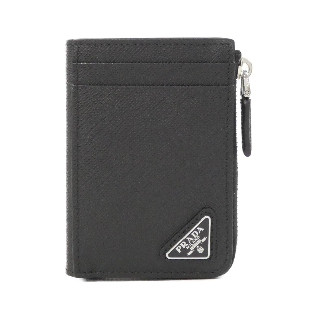 Prada Coin Case Coin Purse Silver