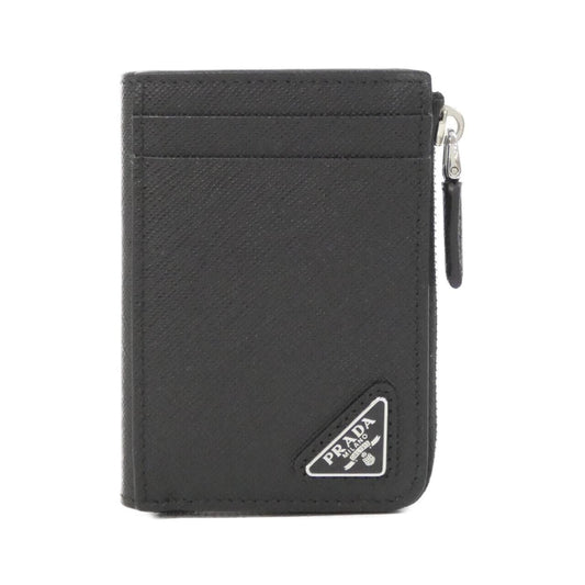 Prada Coin Case Coin Purse Silver