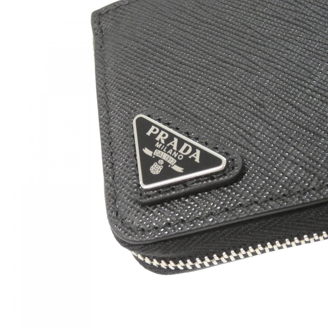 Prada Coin Case Coin Purse Silver — view 4