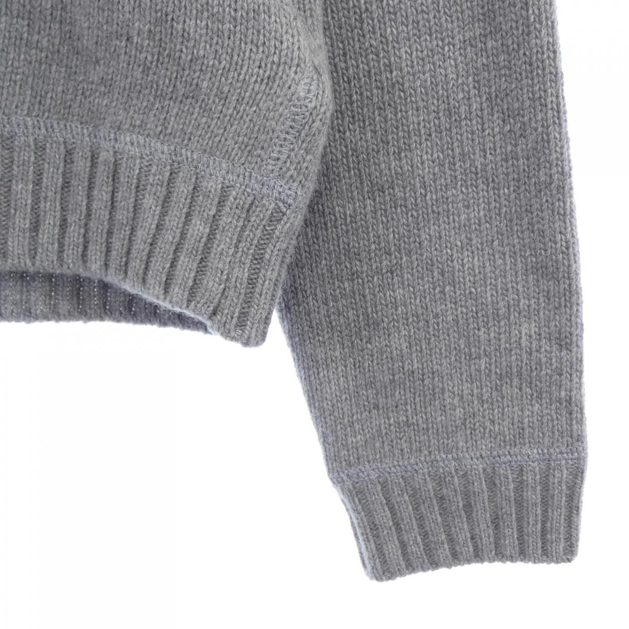 Moncler Knit Sweater Gray — view 6