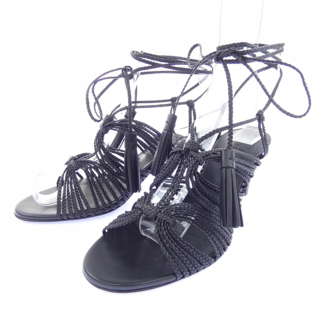 Hermes Cama Sandals Black — view 3