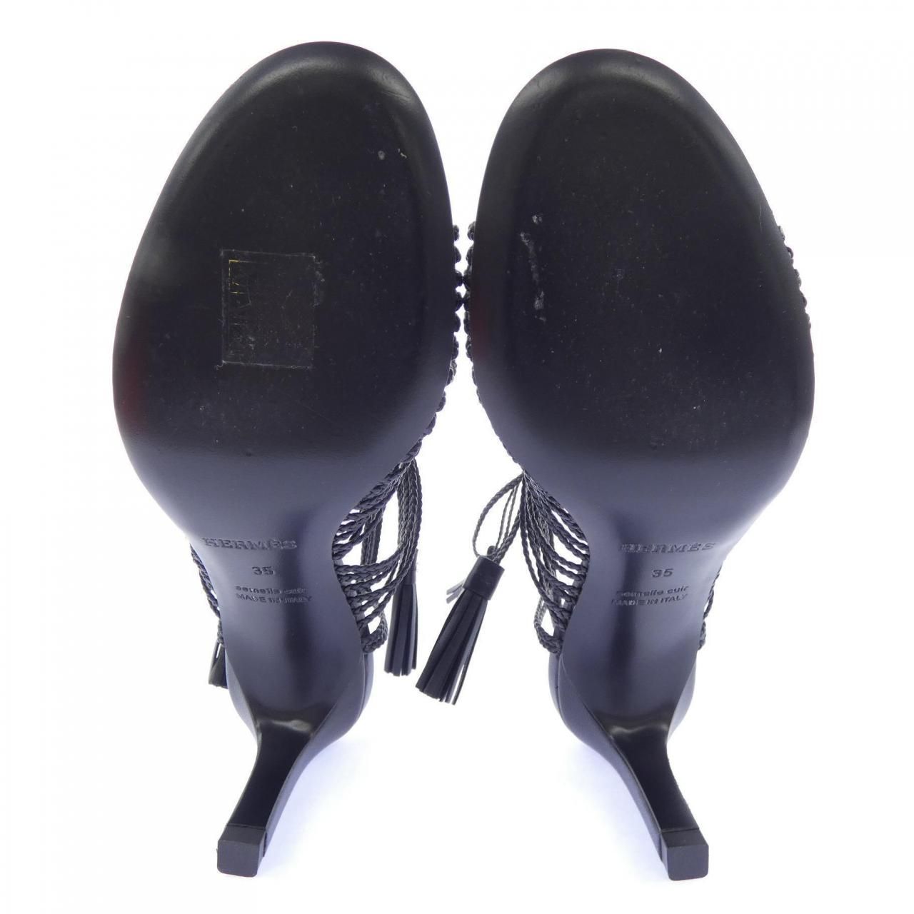 Hermes Cama Sandals Black — view 4