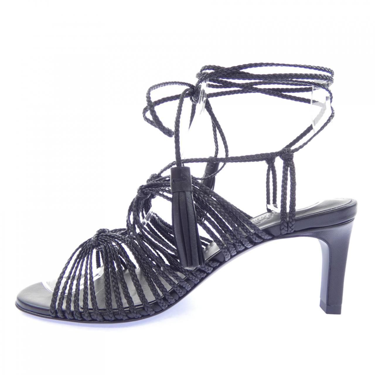 Hermes Cama Sandals Black — view 2