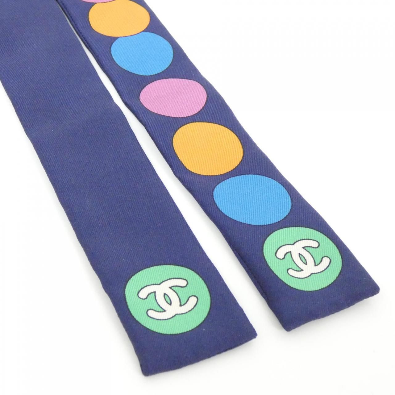 Chanel Hair Band Hair Accessories Navy — view 2