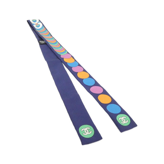 Chanel Hair Band Hair Accessories Navy