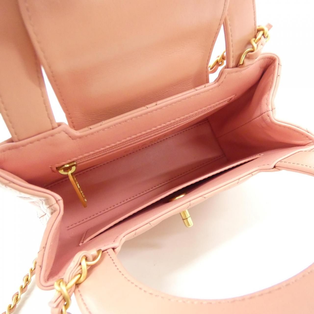 Chanel Bag Handbag Pink — view 6