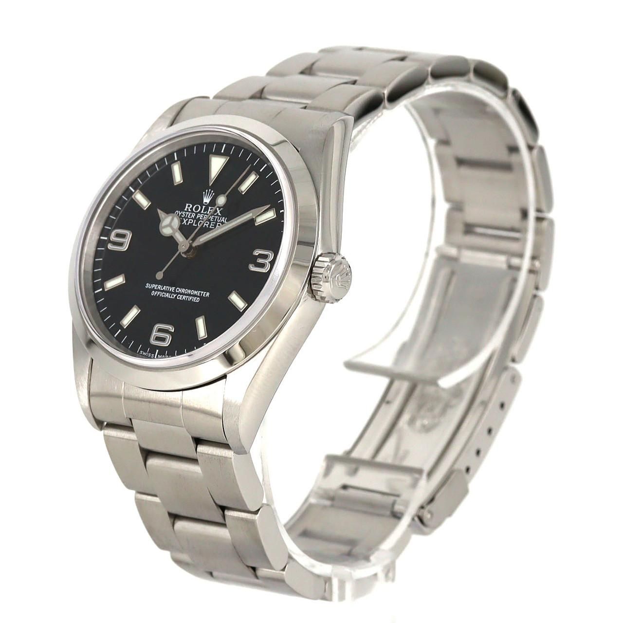 Rolex Explorer I SS Automatic Winding P Number Watch — view 2