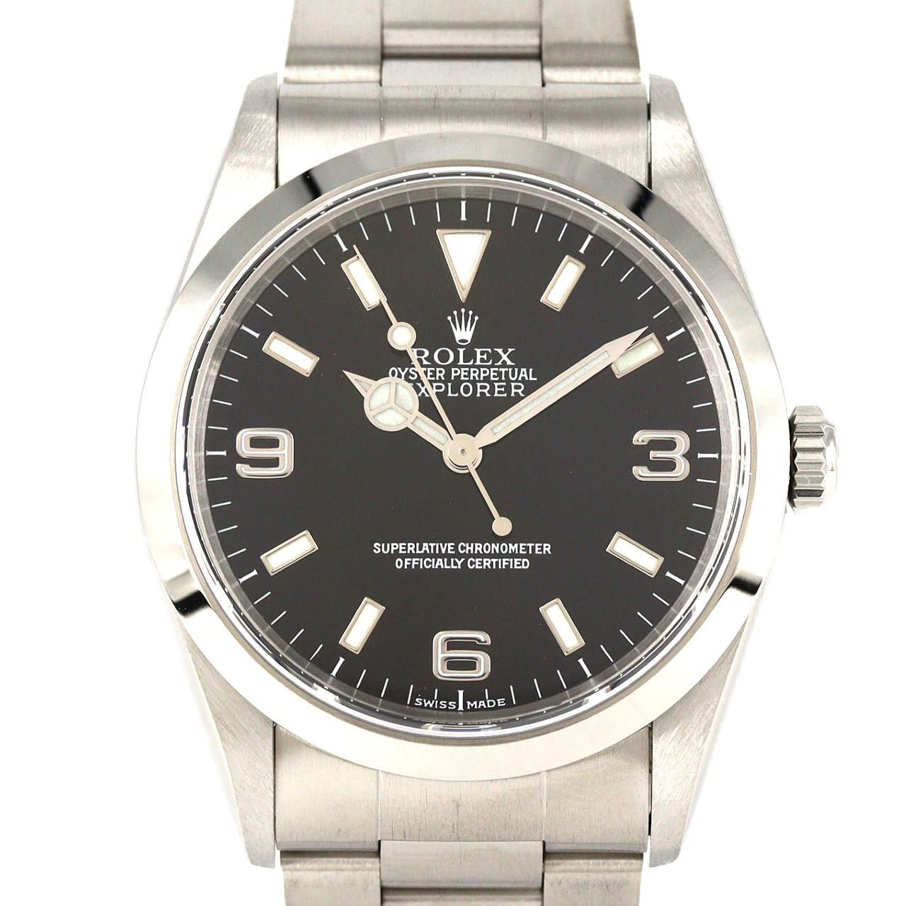 Rolex Explorer I SS Automatic Winding P Number Watch