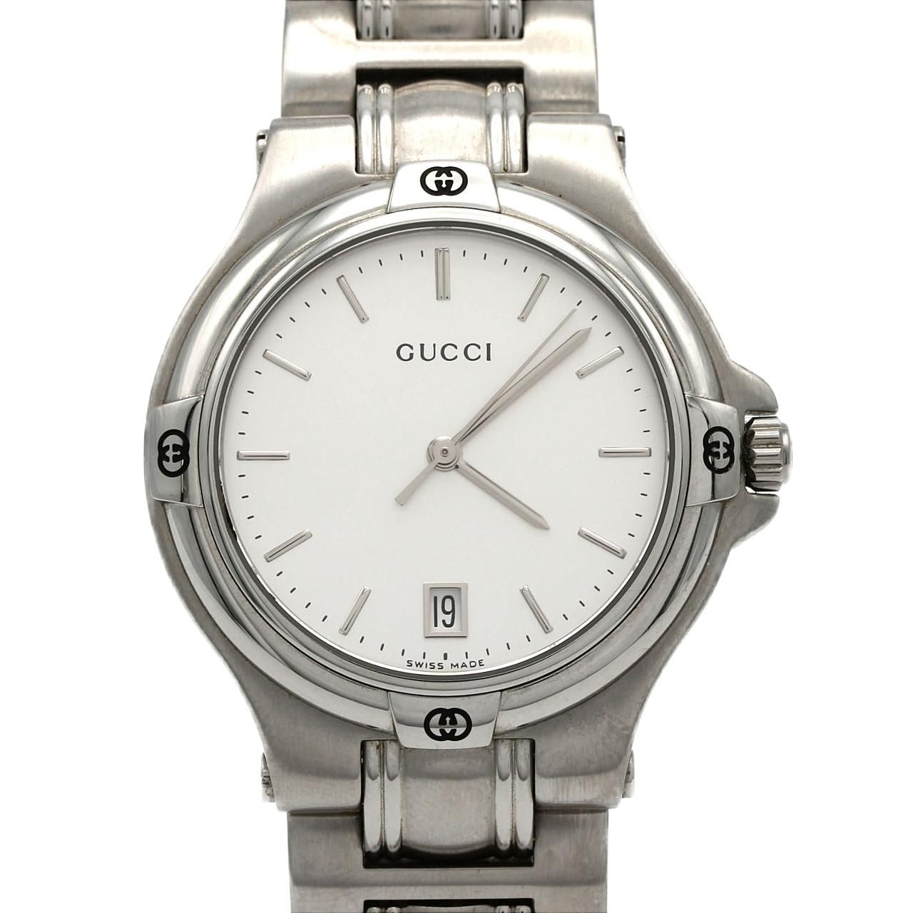 Gucci Round Case SS Quartz Watch