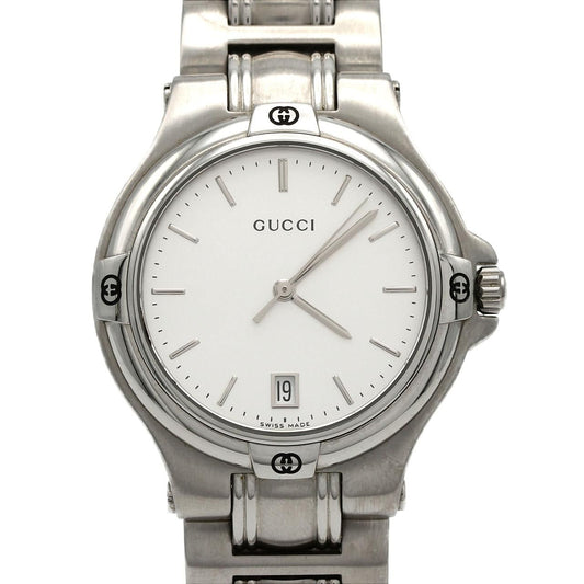Gucci Round Case SS Quartz Watch