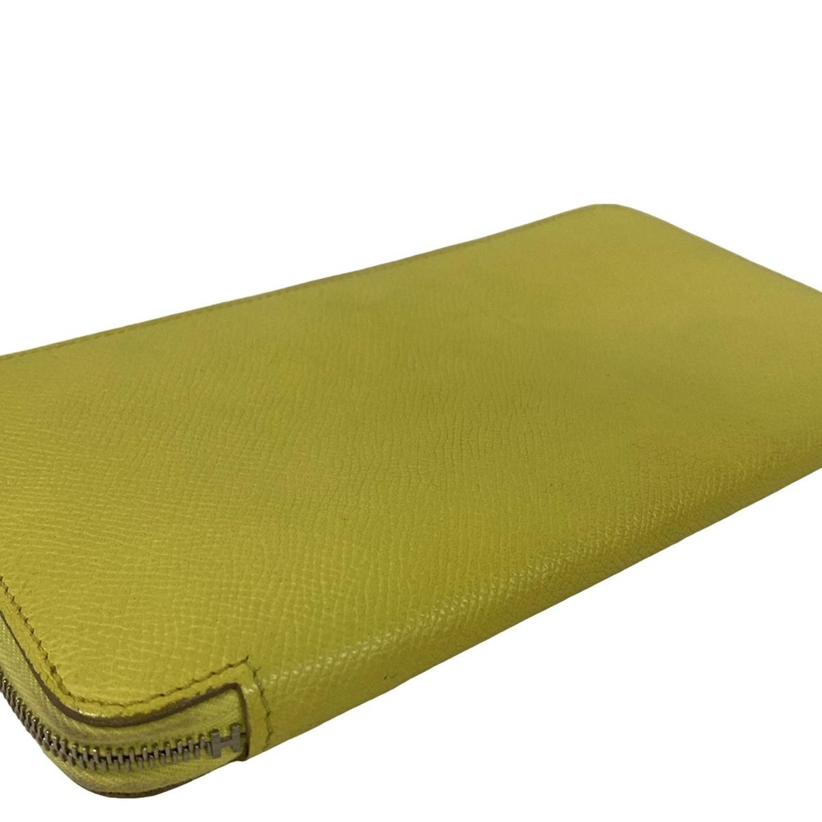 Hermes Wallet Azap Long Silk in Souffle Zip Around Silver — view 9