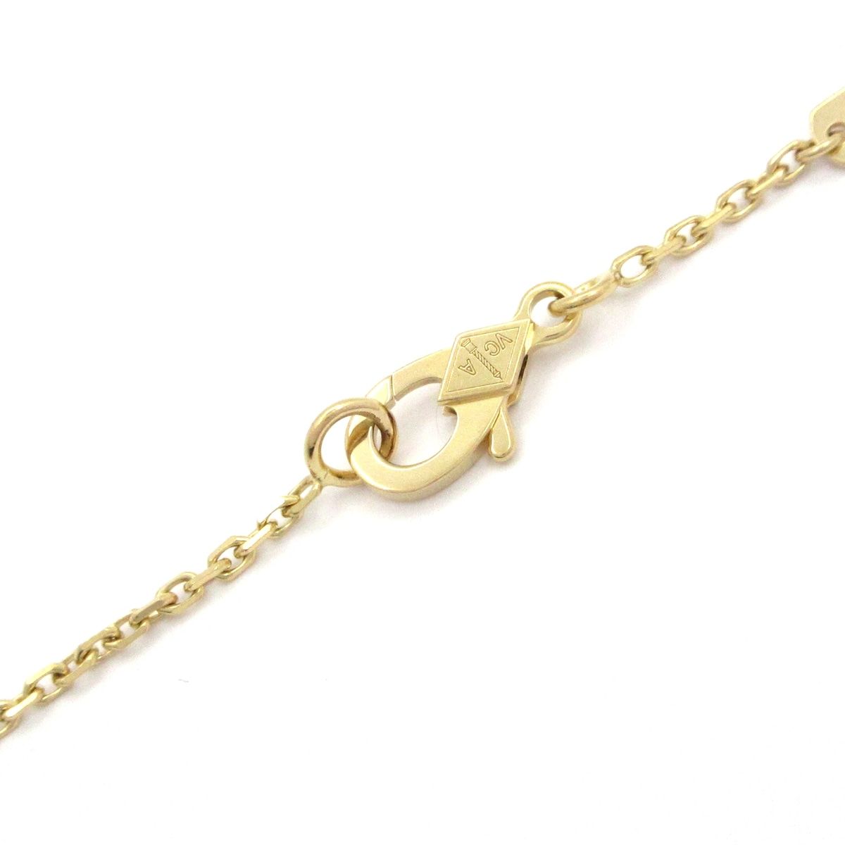 Van Cleef & Arpels Necklace Vintage Alhambra 18k Yellow Gold Malachite 2022.04 — view 4