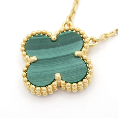 Van Cleef & Arpels Necklace Vintage Alhambra 18k Yellow Gold Malachite 2022.04
