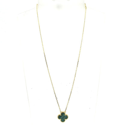 Van Cleef & Arpels Necklace Vintage Alhambra 18k Yellow Gold Malachite 2022.04 — view 2