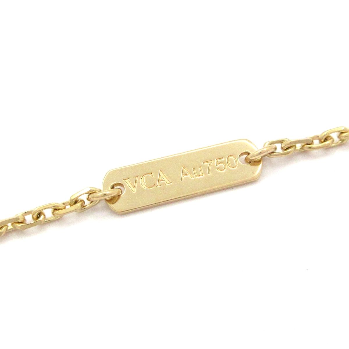 Van Cleef & Arpels Necklace Vintage Alhambra 18k Yellow Gold Malachite 2022.04 — view 5