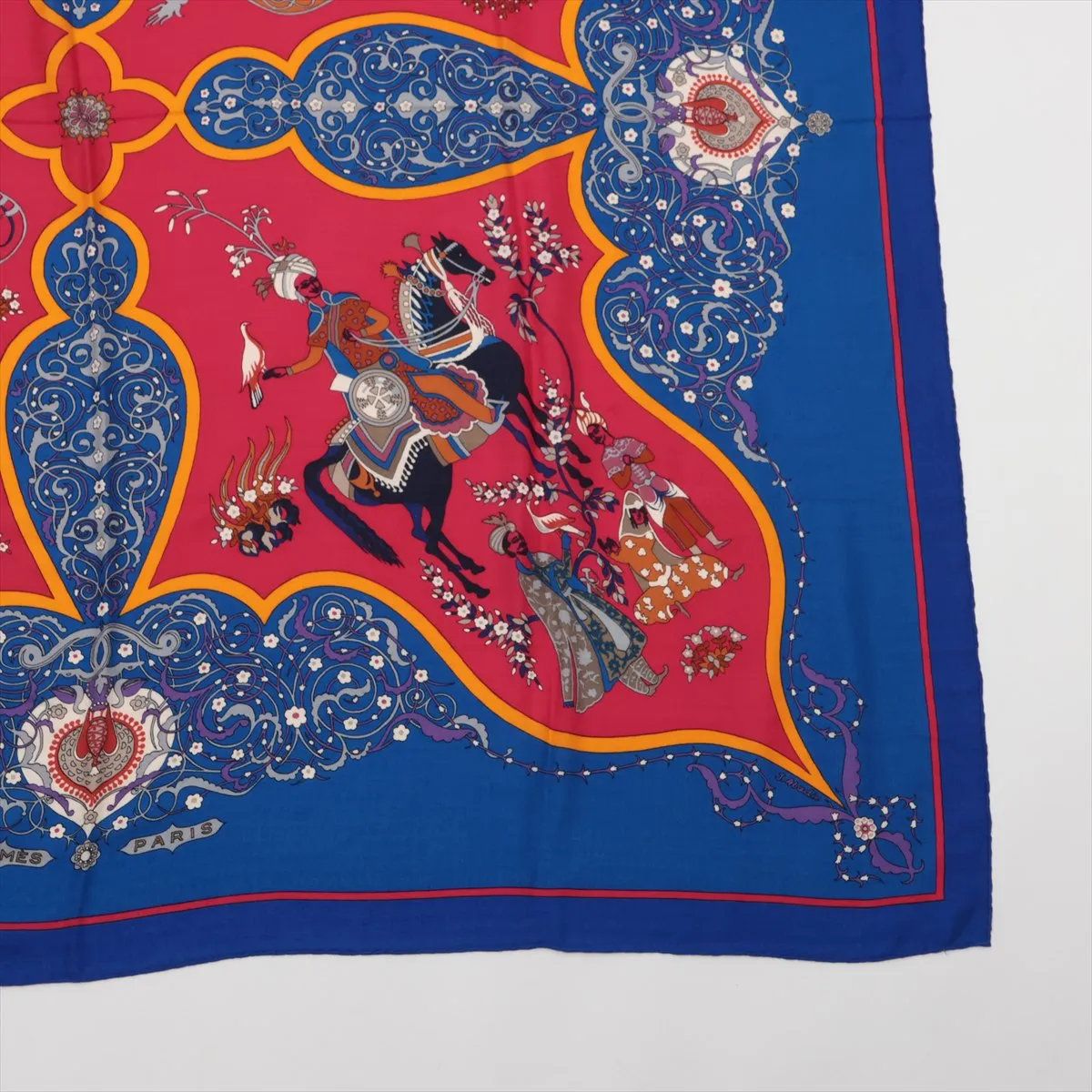 Hermes Carre Jean 140 Poesie Persane Persian Poetry Scarf — view 4