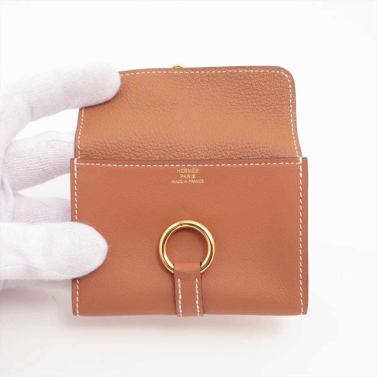 Hermes Glenan Compact Wallet Veau Swift Coin Case — view 3