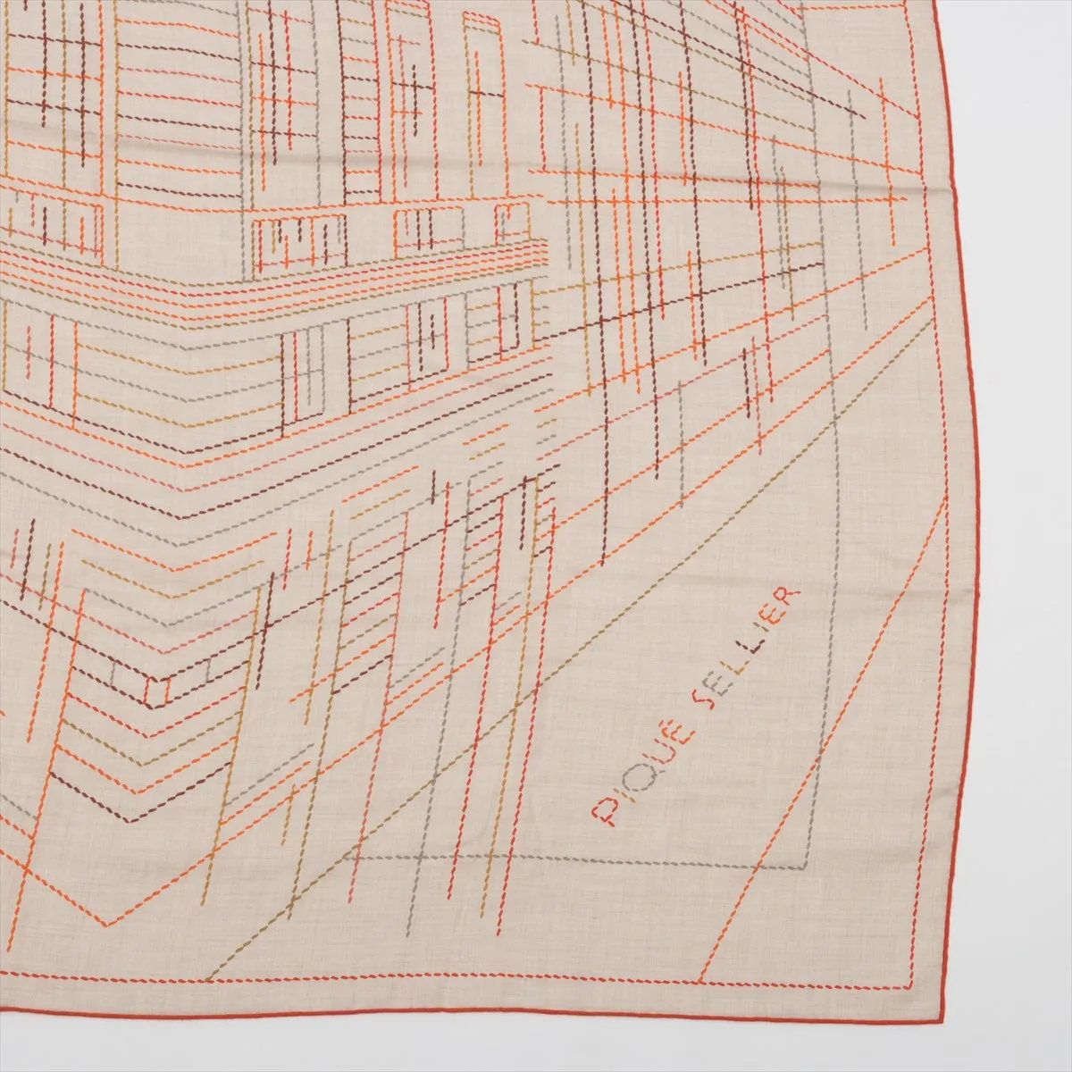 Hermes Carre Jean 140 Pique Sellier Series Casisir Scarf — view 4