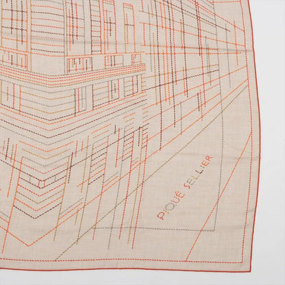 Hermes Carre Jean 140 Pique Sellier Series Casisir Scarf — view 4