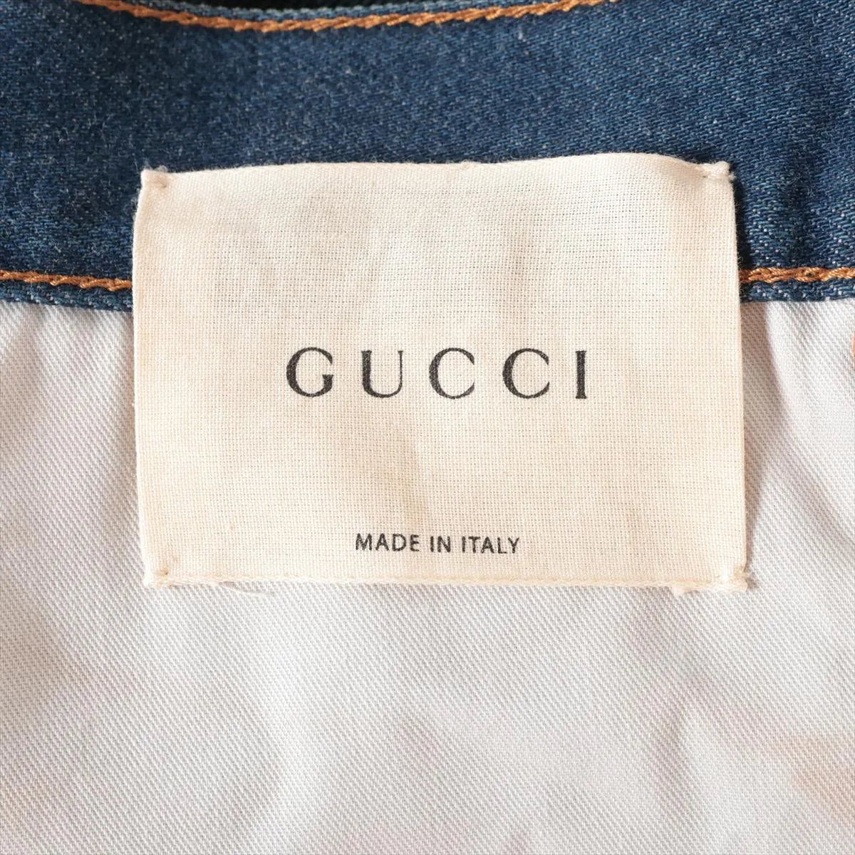 Gucci Dragon Embroidery Denim Pants Distressed Jeans 38 — view 5