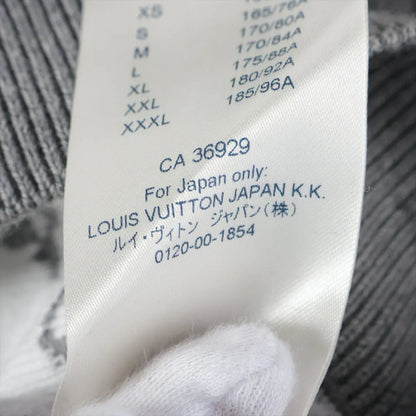 Louis Vuitton Tagged Gradient Monogram Knit Sweater Top Gray — view 6