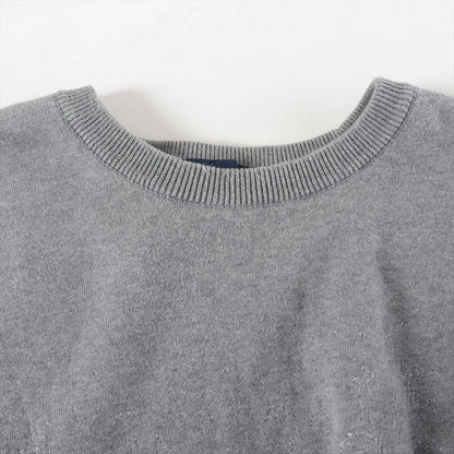Louis Vuitton Tagged Gradient Monogram Knit Sweater Top Gray — view 3