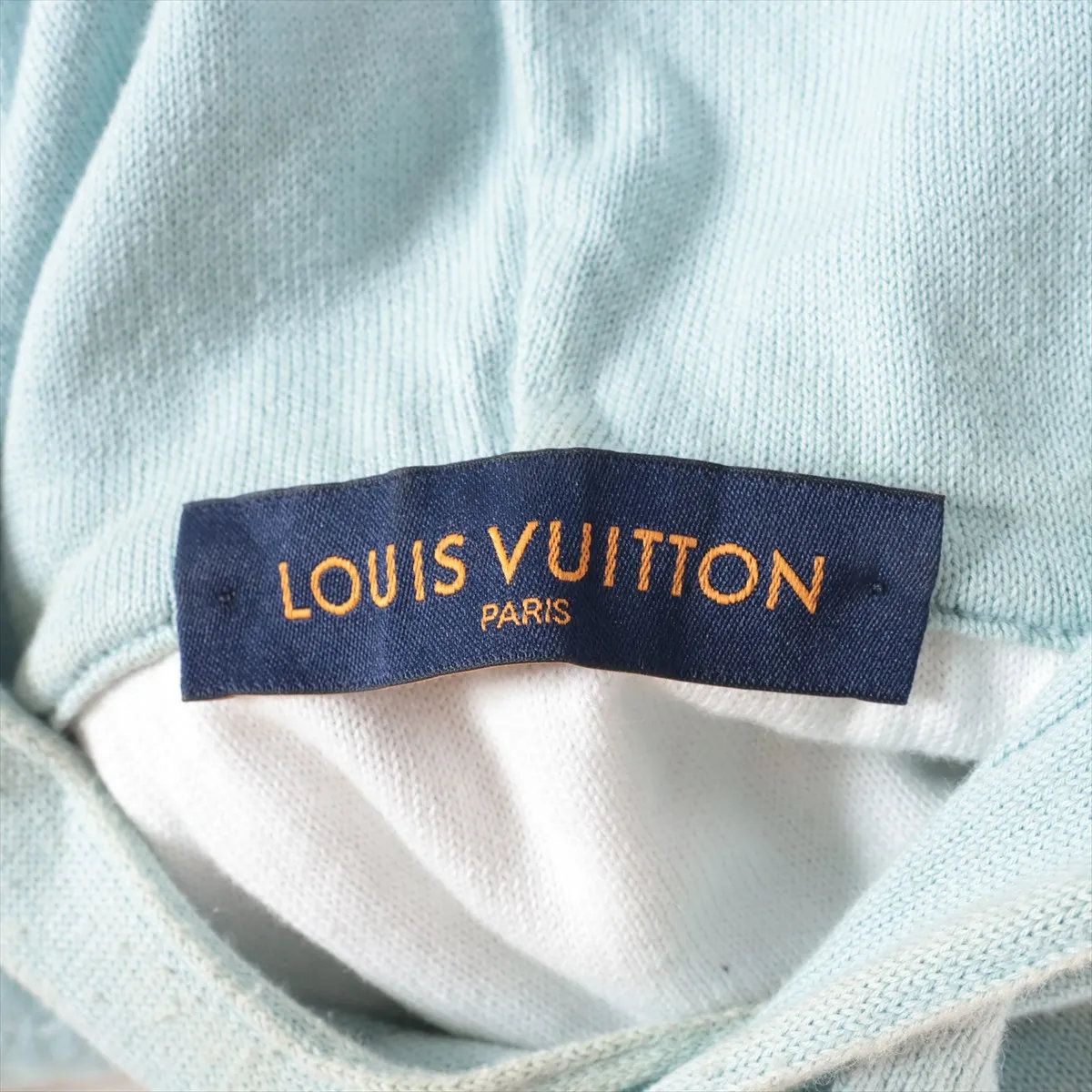 Louis Vuitton Tagged Gradient Monogram Hoodie Blue XXL — view 5