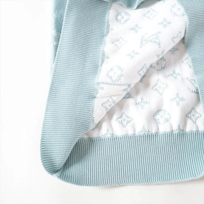 Louis Vuitton Tagged Gradient Monogram Hoodie Blue XXL — view 4