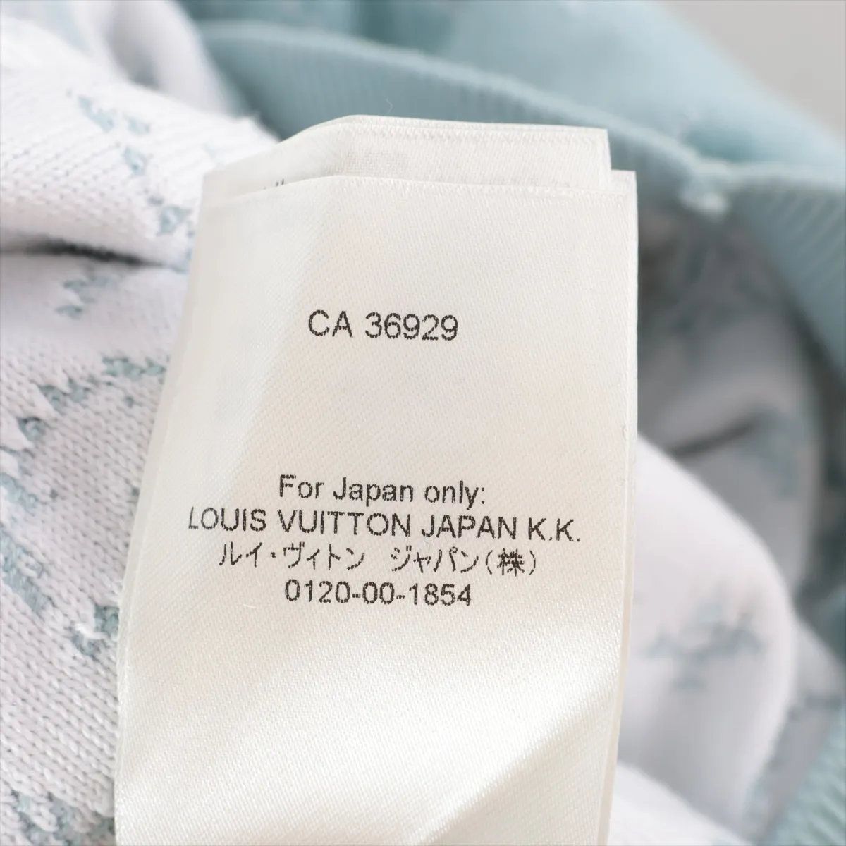 Louis Vuitton Tagged Gradient Monogram Hoodie Blue XXL — view 6