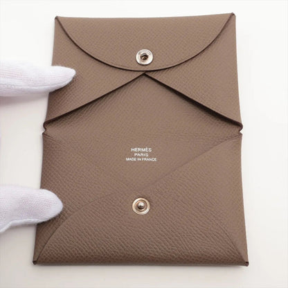 Hermes Calvi Veau Epsom Card Case Business Holder — view 3