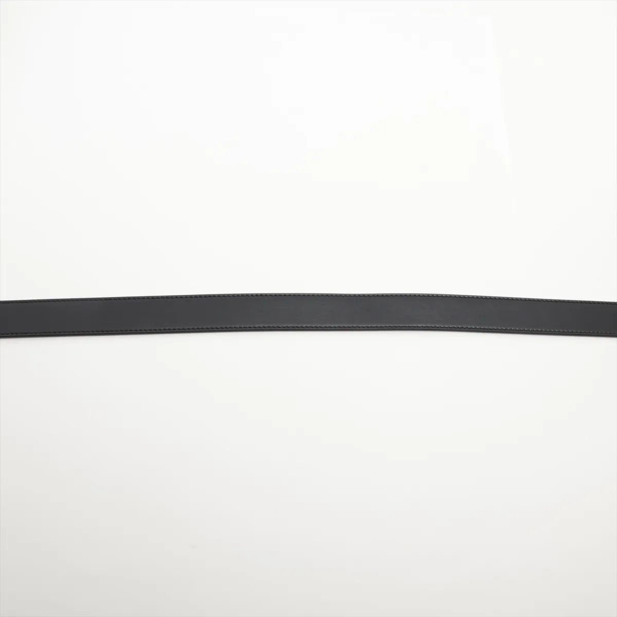Fendi Zucca Belt FF Pattern Buckle Leather Black Gray — view 4