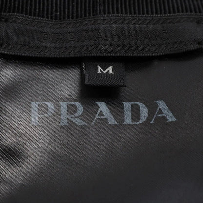 Prada Tag Re-Nylon Triangle Logo Bucket Hat M Hat Black — view 5