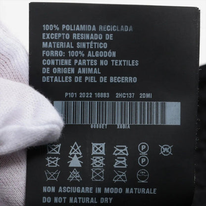 Prada Tag Re-Nylon Triangle Logo Bucket Hat M Hat Black — view 6