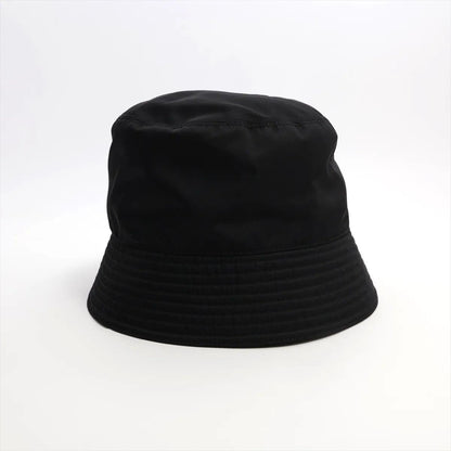 Prada Tag Re-Nylon Triangle Logo Bucket Hat M Hat Black — view 3