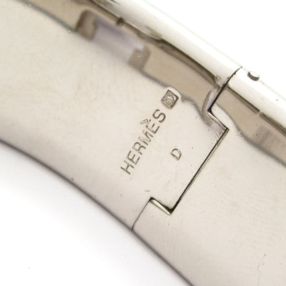 Hermes Bangle Clic Clac Silver Black Bracelet — view 4
