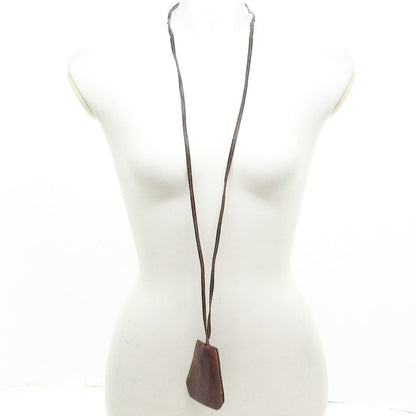 Hermes Necklace Clochette Brown — view 2