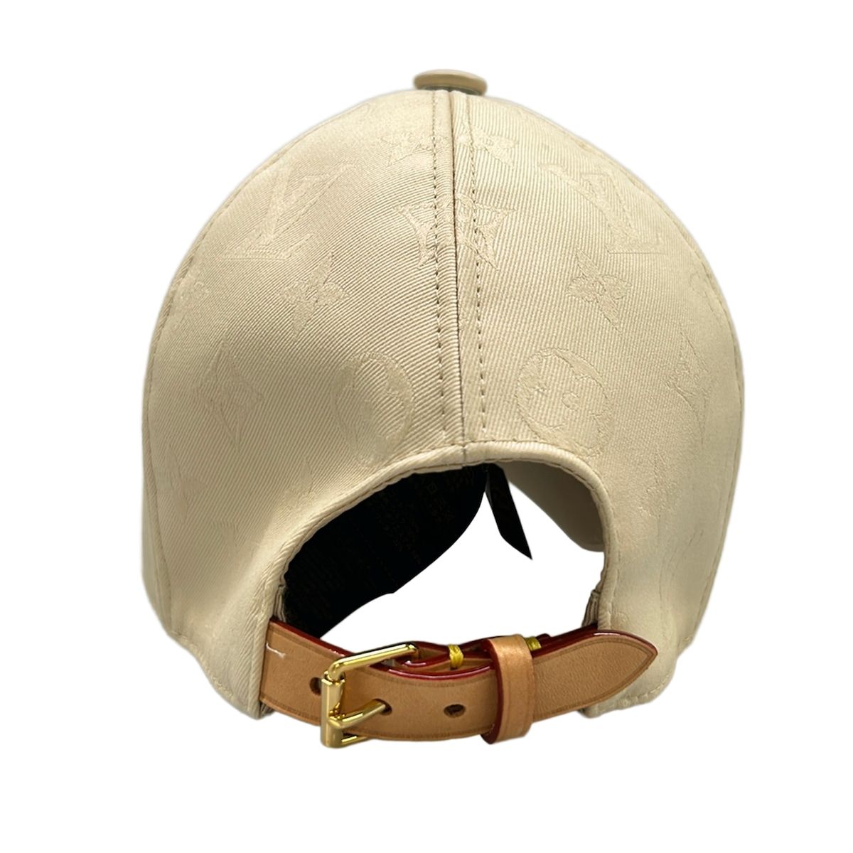 Louis Vuitton Cap LV Fast Ivory Beige Cotton Silk — view 3