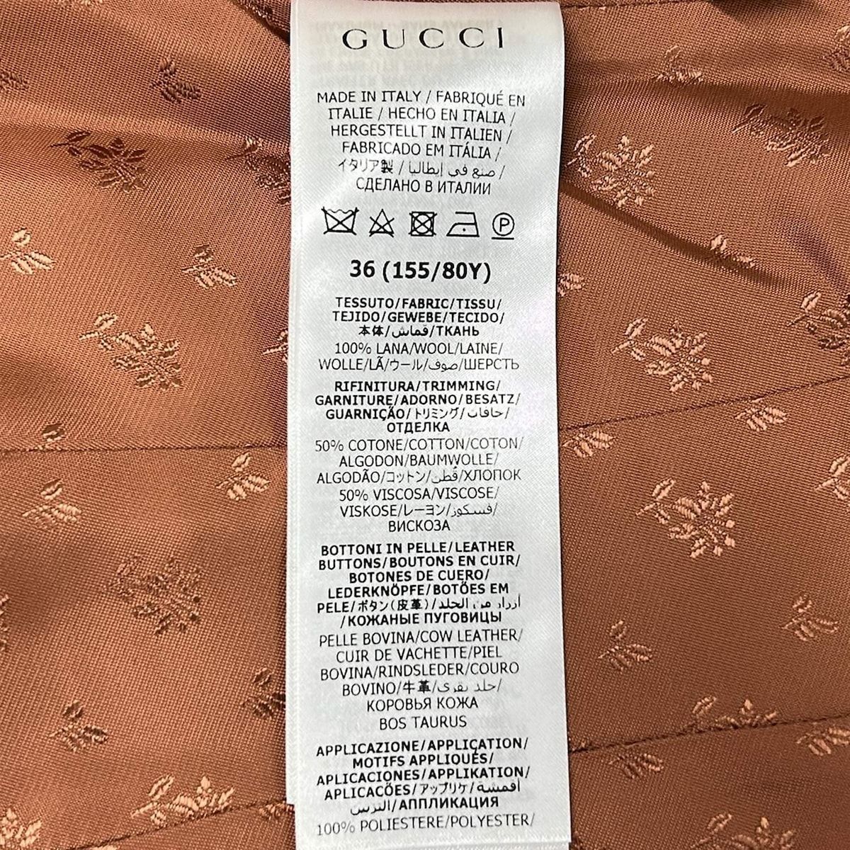 Gucci Jacket 36 S Black White Long Sleeve Color Name Embroidery Spring Autumn — view 4