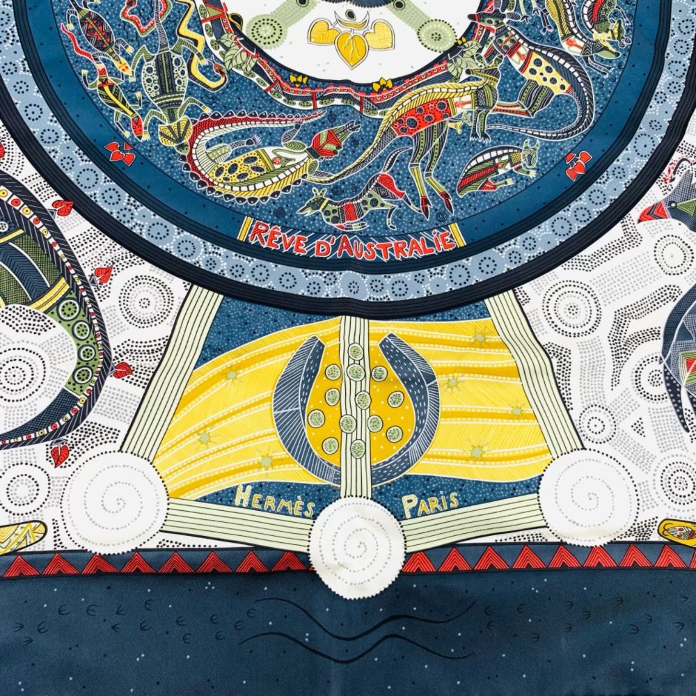 Hermes Scarf Carre 90 Reve D'australie Australian Dream — view 6