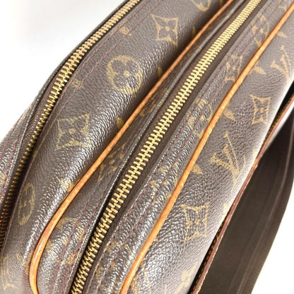 Louis Vuitton Shoulder Bag Reporter PM Lipoter PM Monogram Canvas Brown — view 3