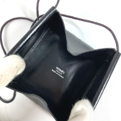 Hermes Coin Case Belle Ile Leather Black — view 9