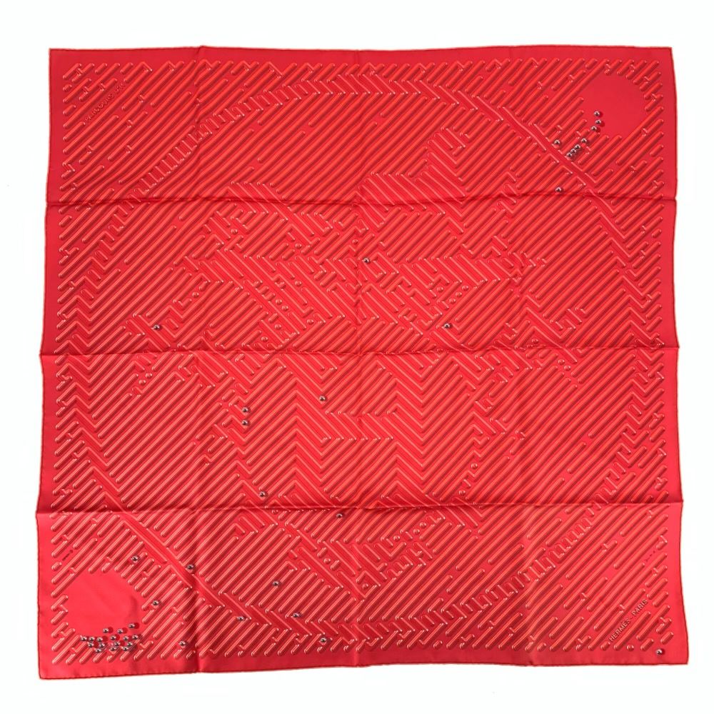 Hermes Silk Scarf Carre 90 Parcours D'h Labyrinth