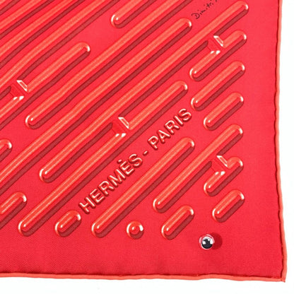 Hermes Silk Scarf Carre 90 Parcours D'h Labyrinth — view 7