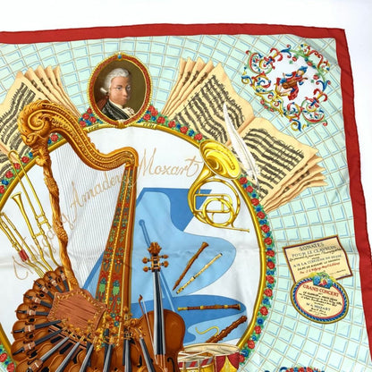 Hermes Carre 90 Wolfgang Amadeus Mozart Hymn to Silk Scarf — view 3