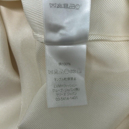 Celine Long Sleeve Shirt Blouse 36 S Ivory Silk — view 4